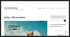 Desktop Screenshot of platten-blog.de